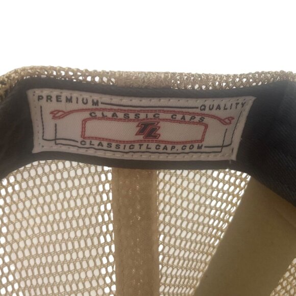 Classic Caps BlueRacer Midstream Trucker Hat Gray Tan New - Picture 8 of 12